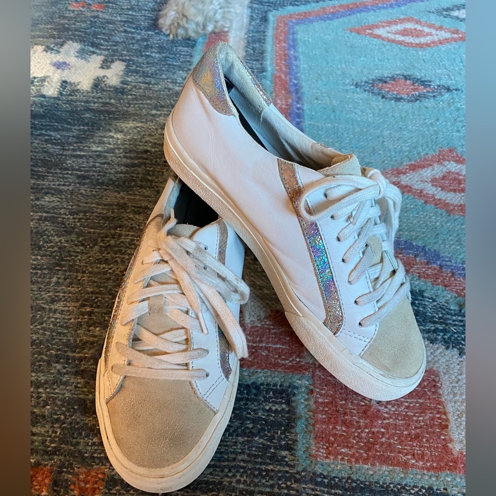 Madewell Sidewalk Sneakers Leather /Suede Sz Women’s 7 M - Picture 4 of 12